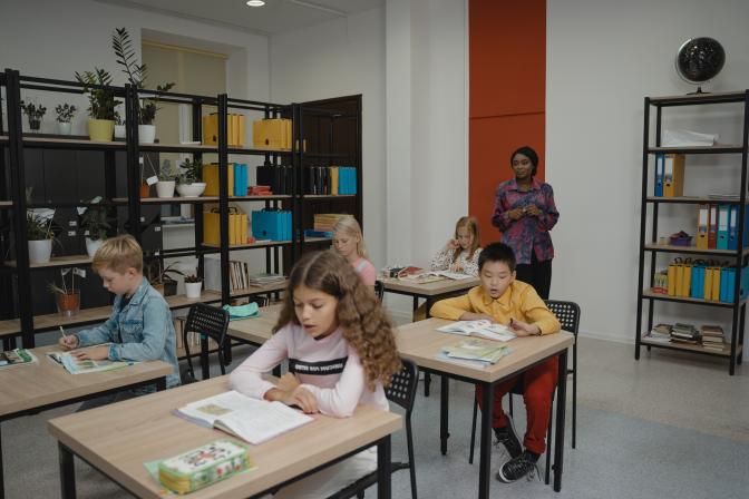 students in classroom