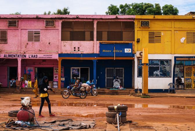 Mud on Street in Village