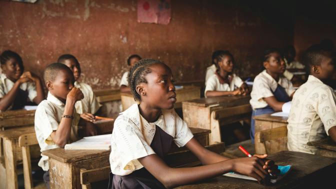 children inside a classroom