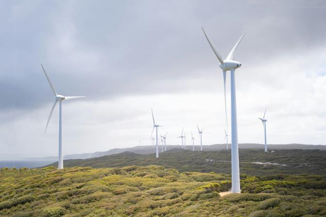 wind turbines