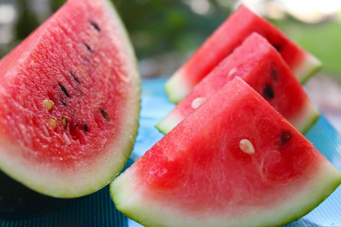 sliced watermelon